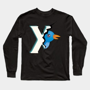 Bird Tweet X Long Sleeve T-Shirt